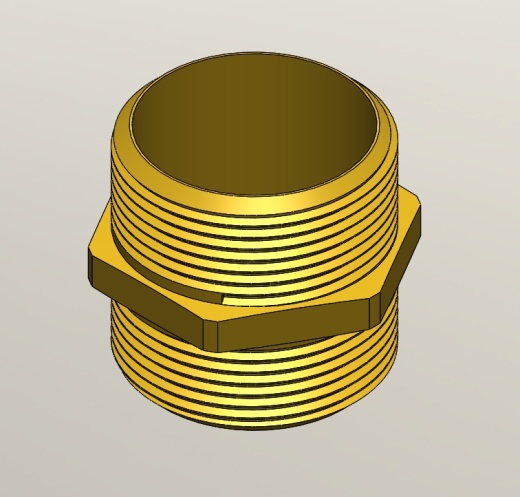 螺纹接头六角G1 1_2英寸缩略图